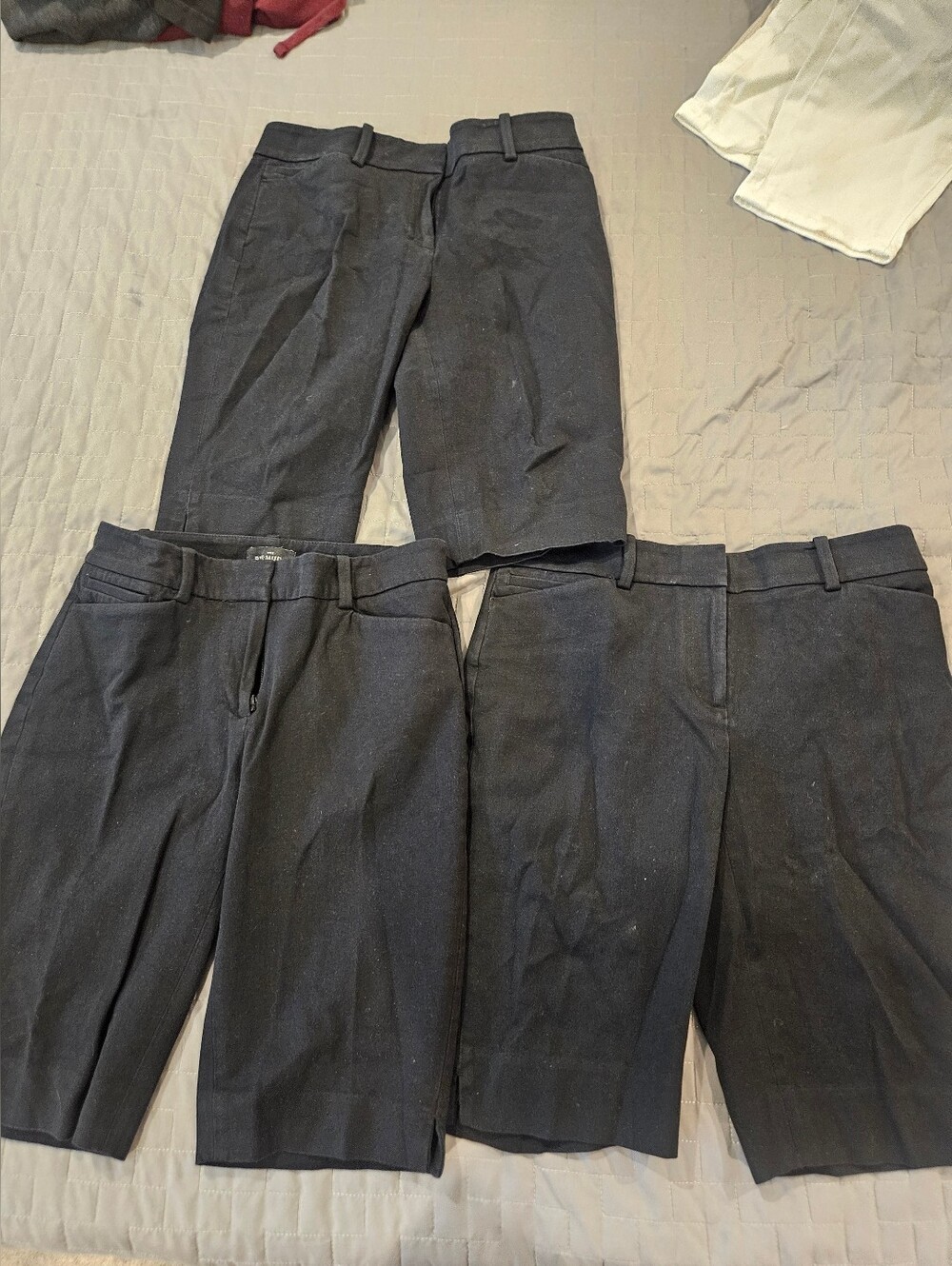 3 Pairs Women's White House Black Market Bermuda Shorts Size 0 And 00